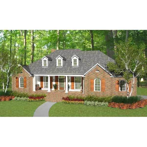 Traditional House Plan Front of Home - Grafton Mill Country Home 084D-0060 - Shop House Plans and More