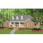 Traditional House Plan Front of Home - Grafton Mill Country Home 084D-0060 - Shop House Plans and More