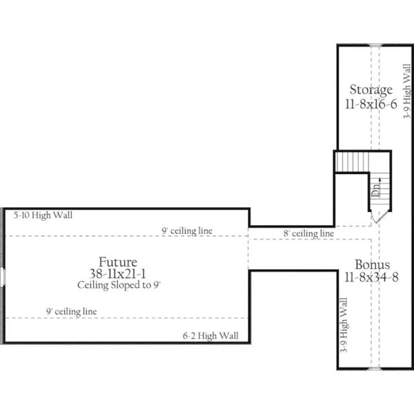 Lowcountry House Plan Second Floor - Clark Bend Southern Home 084D-0061 - Search House Plans and More