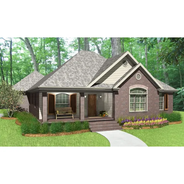 Traditional House Plan Front of Home - Noreen Lane Ranch Home 084D-0062 - Shop House Plans and More