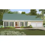 Ranch House Plan Front of House 084D-0065