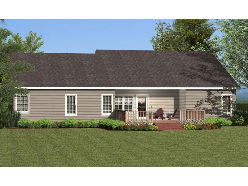 Cabin & Cottage House Plan Rear Photo 01 - Grassham Ranch Home 084D-0065 - Search House Plans and More