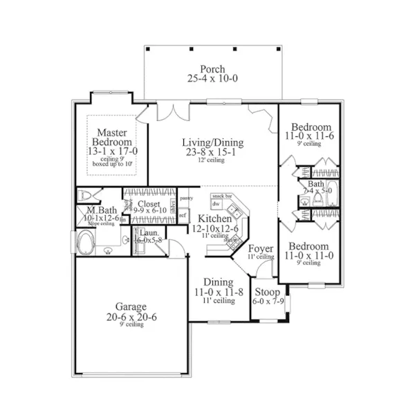 Traditional House Plan First Floor - Mandara European Home 084D-0066 - Shop House Plans and More