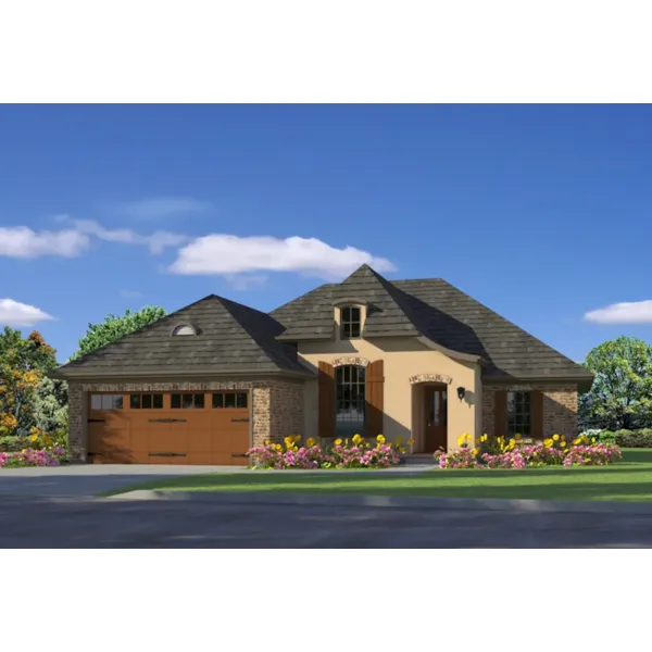 Country French House Plan Front of Home - Mandara European Home 084D-0066 - Shop House Plans and More