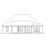 Traditional House Plan Rear Elevation - Mandara European Home 084D-0066 - Shop House Plans and More