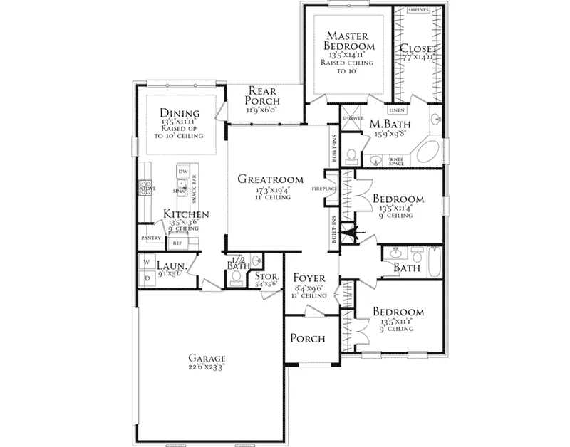 Southern House Plan First Floor - 084D-0067 - Shop House Plans and More