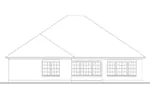 Southern House Plan Rear Elevation - 084D-0067 - Shop House Plans and More