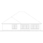 European House Plan Rear Elevation - Kerrville European Home 084D-0067 - Shop House Plans and More