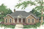 Ranch House Plan Front of House 084D-0068