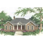 Traditional House Plan Front of House 084D-0068