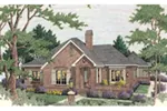 Country French House Plan Front of House 084D-0072
