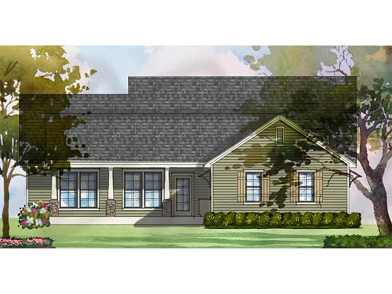Southern House Plan Rear Photo 01 - 084D-0073 - Shop House Plans and More