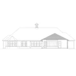 Luxury House Plan Rear Elevation - Peachtree Farm Southern Home 084D-0075 - Shop House Plans and More