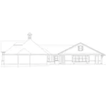 Luxury House Plan Right Elevation - Peachtree Farm Southern Home 084D-0075 - Shop House Plans and More