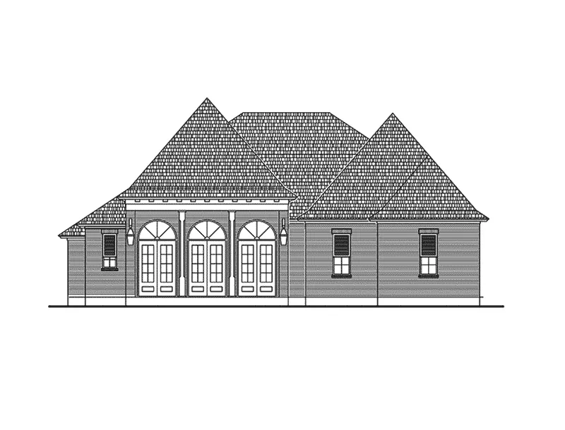 Ranch House Plan Front Elevation - 084D-0076 - Shop House Plans and More