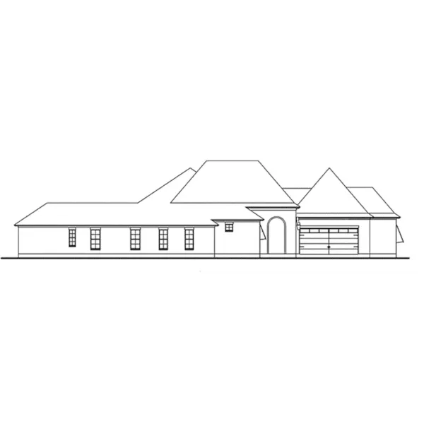 Country House Plan Left Elevation - Symons European Home 084D-0076 - Shop House Plans and More