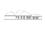 Ranch House Plan Right Elevation - 084D-0076 - Shop House Plans and More
