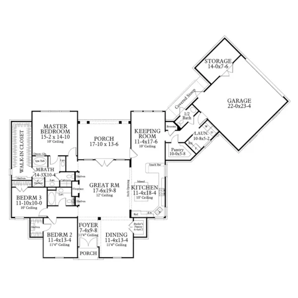 First Floor - Willmore Place European Home 084D-0078 - Shop House Plans and More