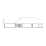 Left Elevation - Trellis Cottage Home 084D-0080 - Shop House Plans and More