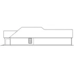 Right Elevation - Trellis Cottage Home 084D-0080 - Shop House Plans and More