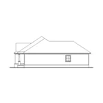 Right Elevation - Saxon Trail Ranch Home 084D-0081 - Shop House Plans and More