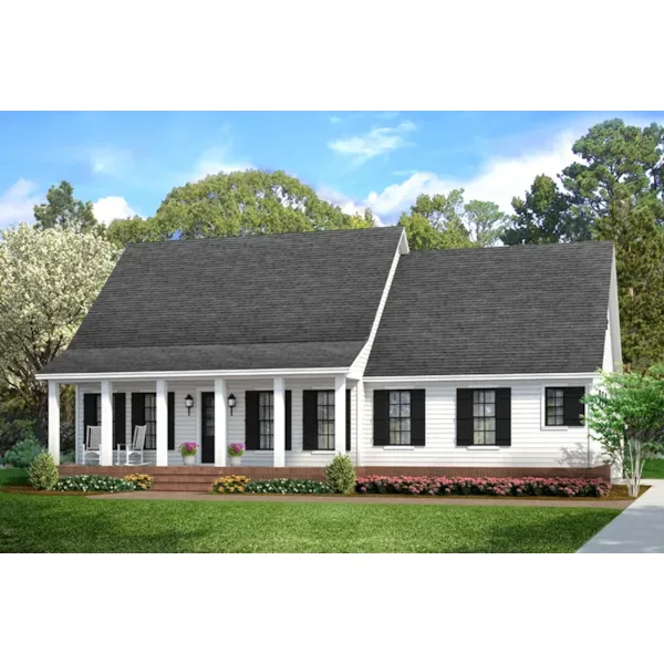 Southern House Plan Front of Home - Birch Hollow Country Home 084D-0082 - Search House Plans and More