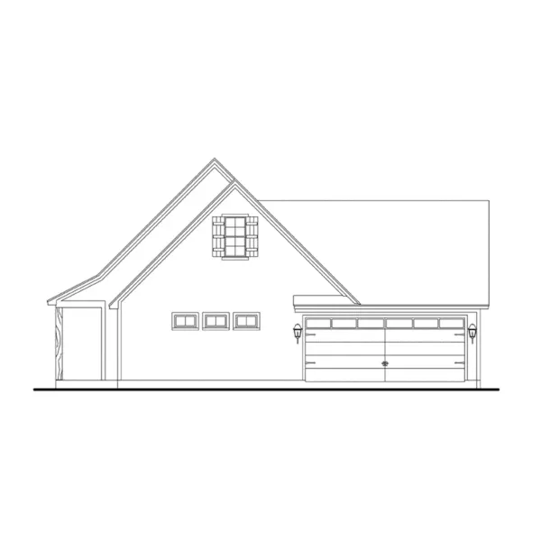 Southern House Plan Right Elevation - Birch Hollow Country Home 084D-0082 - Search House Plans and More