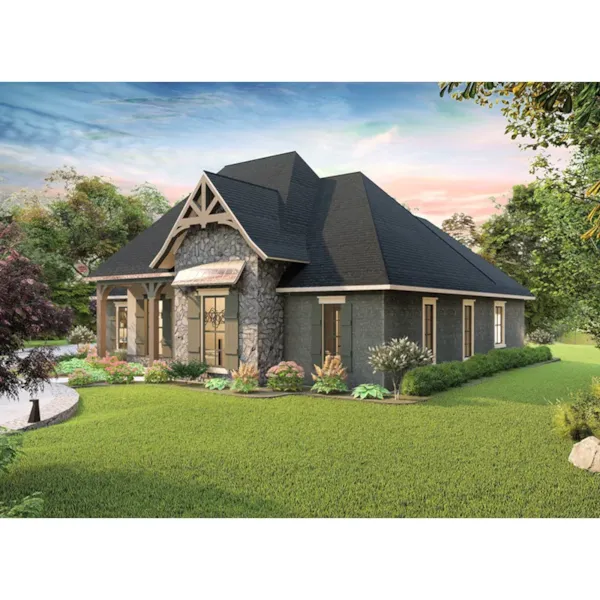 Side View Photo 01 - Timber Stone Craftsman Home 084D-0083 - Shop House Plans and More