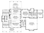 Florida House Plan First Floor - White House Country Home 084D-0085 - Shop House Plans and More