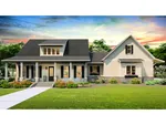 Florida House Plan Front Photo 01 - White House Country Home 084D-0085 - Shop House Plans and More