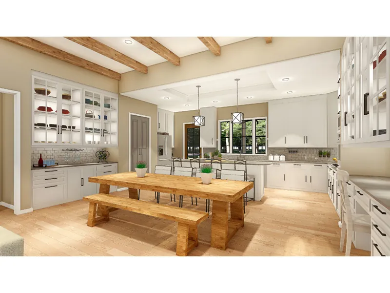 Florida House Plan Kitchen Photo 01 - White House Country Home 084D-0085 - Shop House Plans and More