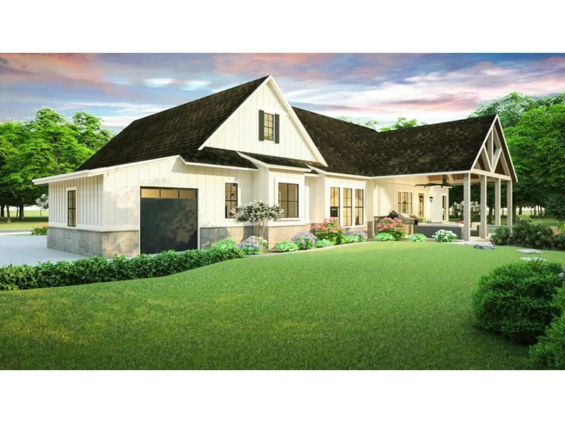 Florida House Plan Rear Photo 01 - White House Country Home 084D-0085 - Shop House Plans and More