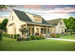 Florida House Plan Side View Photo - White House Country Home 084D-0085 - Shop House Plans and More