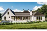 Lowcountry House Plan Rear Photo 01 - Simons Bayou Acadian Home 084D-0087 - Shop House Plans and More