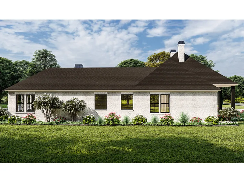 Country French House Plan Side View Photo - Simons Bayou Acadian Home 084D-0087 - Shop House Plans and More