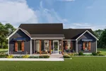 Country House Plan Front of Home - Blueberry Farm Ranch Home 084D-0091 - Search House Plans and More