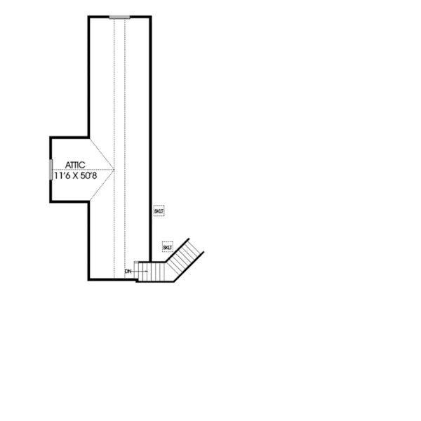 Ranch House Plan Second Floor - Carol Renee Country Style Home 085D-0001 - Search House Plans and More