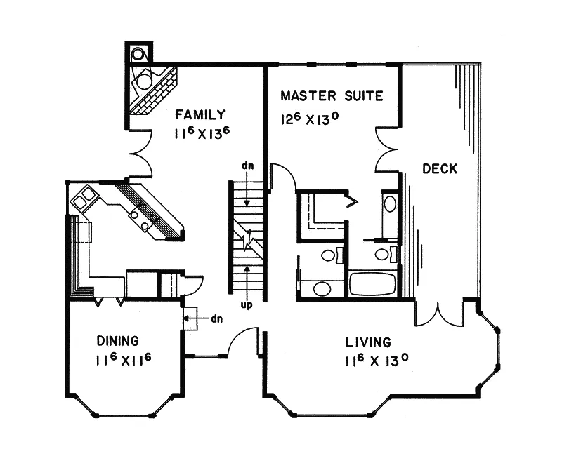 Mountain House Plan First Floor - Rivermont Rustic Lake Home 085D-0011 - Shop House Plans and More
