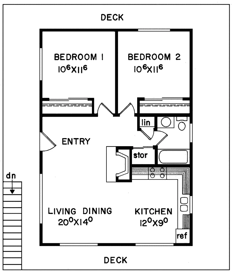 Waterfront House Plan First Floor - Escalante Rustic Home 085D-0025 - Search House Plans and More