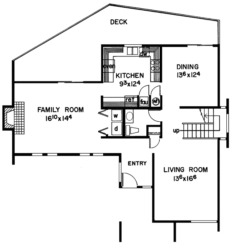 Modern House Plan First Floor - Maldon Park Contemporary Home 085D-0026 - Shop House Plans and More