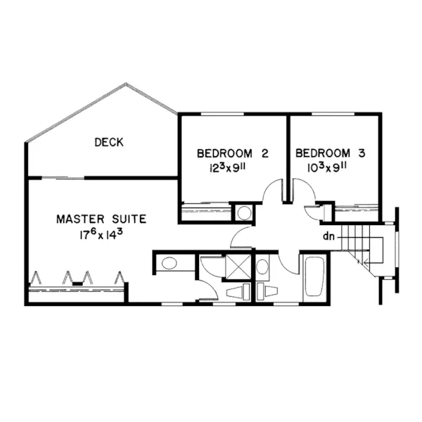 Modern House Plan Second Floor - Maldon Park Contemporary Home 085D-0026 - Shop House Plans and More