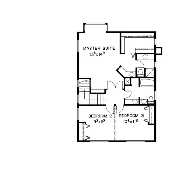 Mountain House Plan Second Floor - Riverwood Rustic Home 085D-0032 - Shop House Plans and More