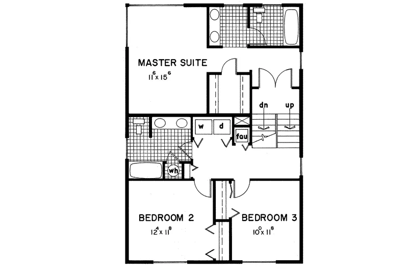 Mountain House Plan Second Floor - Gladstone Cliff Mountain Home 085D-0048 - Search House Plans and More