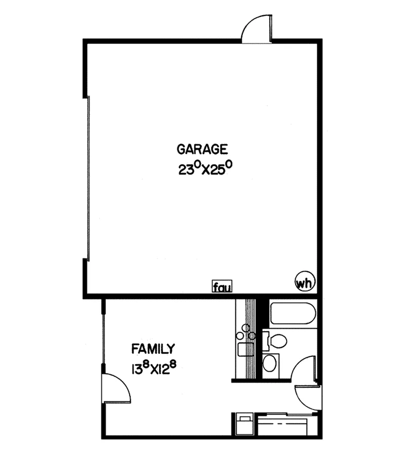 Cabin & Cottage House Plan First Floor - Itaska Vacation Cabin Home 085D-0065 - Search House Plans and More