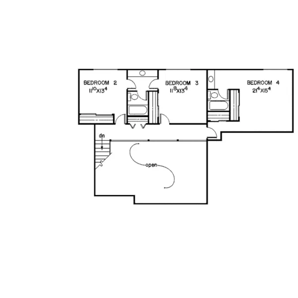 Traditional House Plan Second Floor - Magdalena Manor Modern Home 085D-0080 - Shop House Plans and More