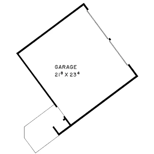 Modern House Plan Lower Level Floor - Garrett Contemporary Home 085D-0087 - Search House Plans and More