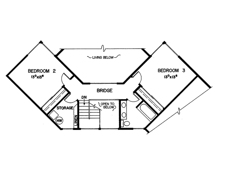 Contemporary House Plan Second Floor - Randwick Rustic Home 085D-0088 - Shop House Plans and More