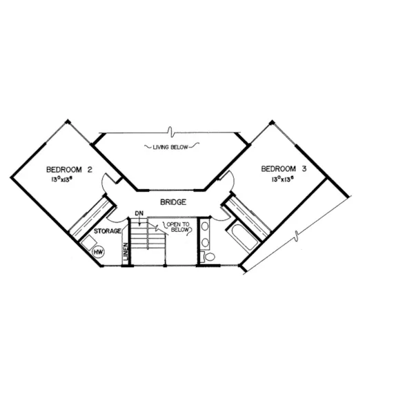 Contemporary House Plan Second Floor - Randwick Rustic Home 085D-0088 - Shop House Plans and More