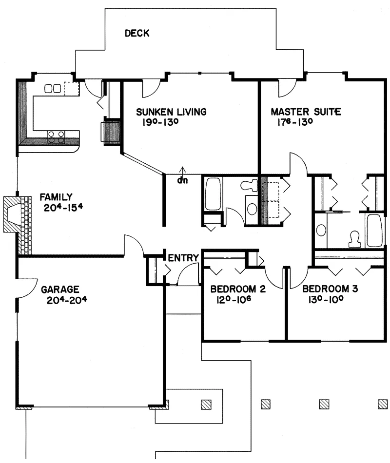 Country House Plan First Floor - Dogwood Grove Ranch Home 085D-0099 - Search House Plans and More