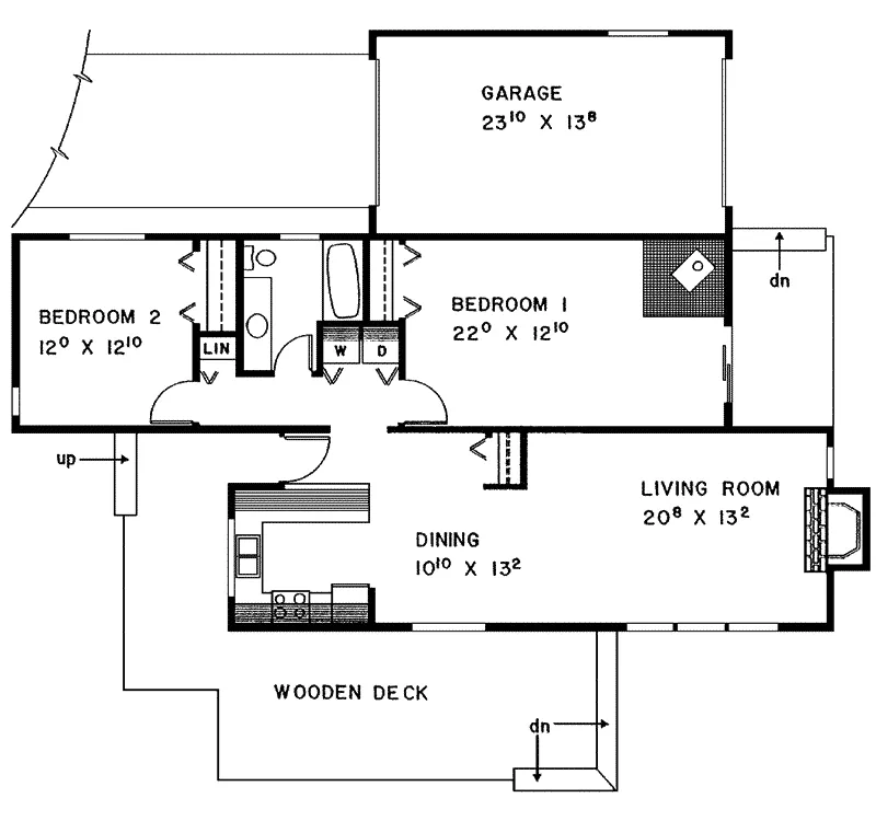 Mountain House Plan First Floor - Rigsby Rustic Country Home 085D-0110 - Shop House Plans and More